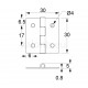 STEEL FLAT HINGE 30x30 ITALY